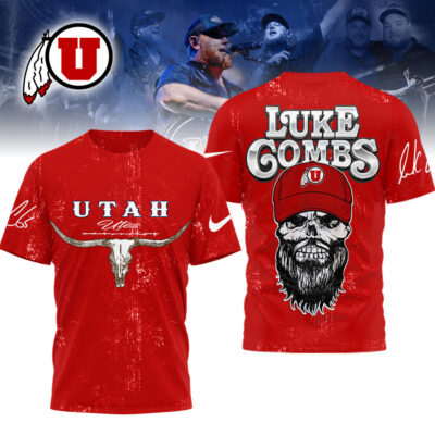 Utah Utes | Premium NCAA Luke Combs Country Music 3D Shirt