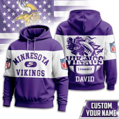 Minnesota Vikings | Premium NFL Touchdown Spirit Personalized Hoodie