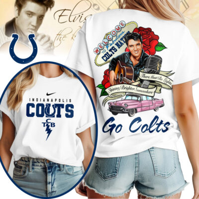 Indianapolis Colts | Premium NFL Elvis Presley Rose Women Shirt