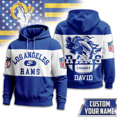 Los Angeles Rams | Premium NFL Touchdown Spirit Personalized Hoodie - XL