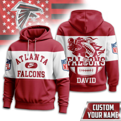 Atlanta Falcons | Premium NFL Touchdown Spirit Personalized Hoodie - 4XL