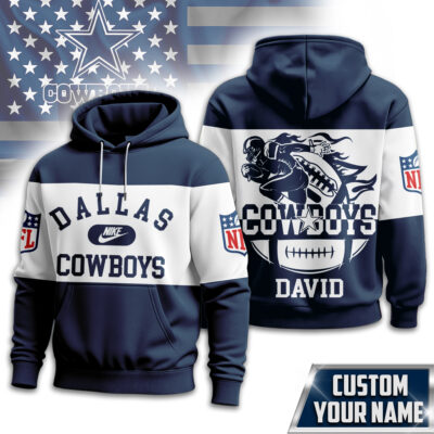 Dallas Cowboys | Premium NFL Touchdown Spirit Personalized Hoodie - 4XL