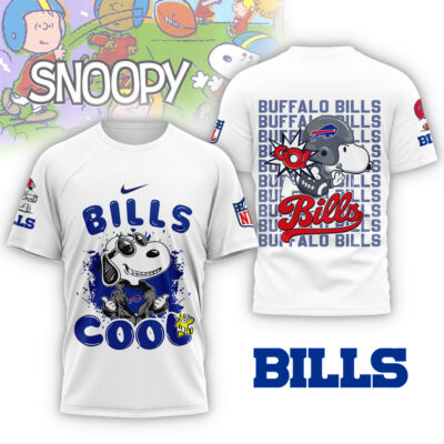 Buffalo Bills | Premium NFL Snoopy Cool Shirt - White
