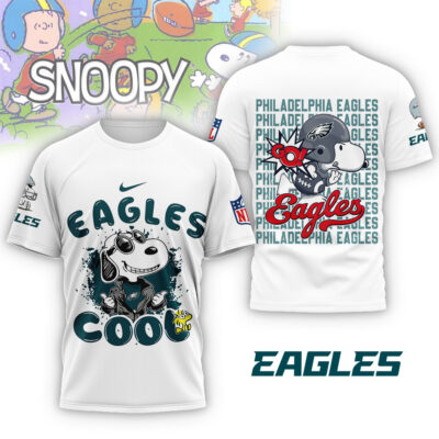 Philadelphia Eagles | Premium NFL Snoopy Cool Shirt - White