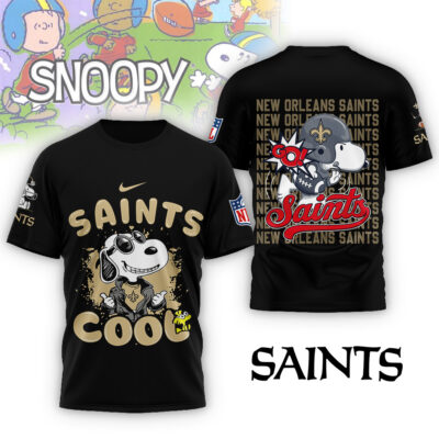 New Orleans Saints | Premium NFL Snoopy Cool Shirt - Black