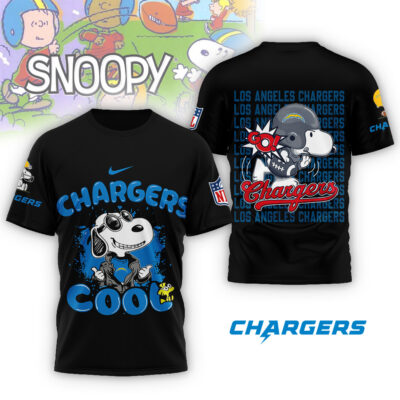 Los Angeles Chargers | Premium NFL Snoopy Cool Shirt - Black
