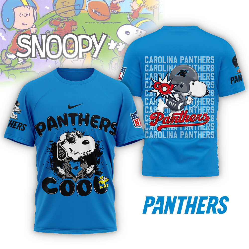 Carolina Panthers | Premium NFL Snoopy Cool Shirt - Image 2