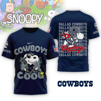 Dallas Cowboys | Premium NFL Snoopy Cool Shirt - Blue