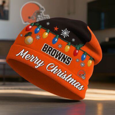 Cleveland Browns | Premium NFL Christmas Beanie Hat