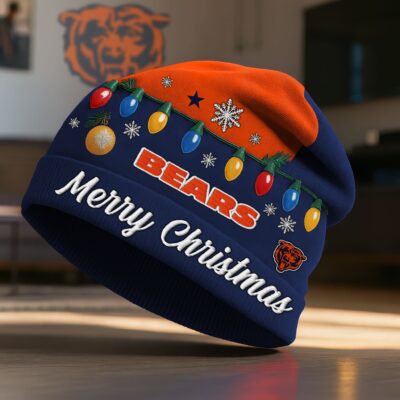 Chicago Bears | Premium NFL Christmas Beanie Hat