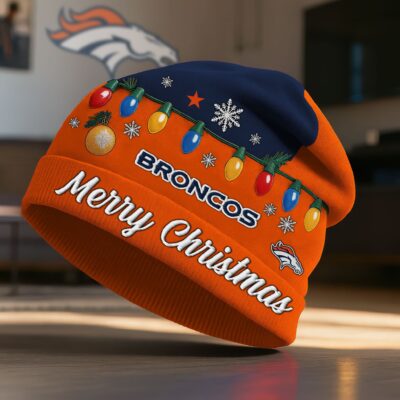 Denver Broncos | Premium NFL Christmas Beanie Hat