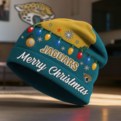 Jacksonville Jaguars | Premium NFL Christmas Beanie Hat