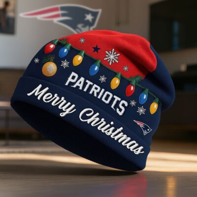 New England Patriots | Premium NFL Christmas Beanie Hat