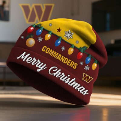 Washington Commanders | Premium NFL Christmas Beanie Hat