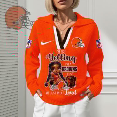 Cleveland Browns | Premium NFL Fan Classic Knit Pullover - S