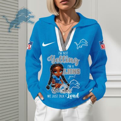 Detroit Lions | Premium NFL Fan Classic Knit Pullover - XL
