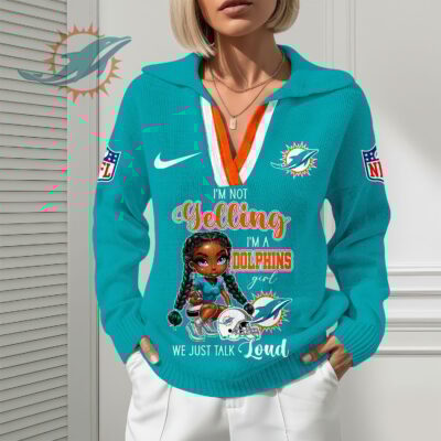 Miami Dolphins | Premium NFL Fan Classic Knit Pullover - S