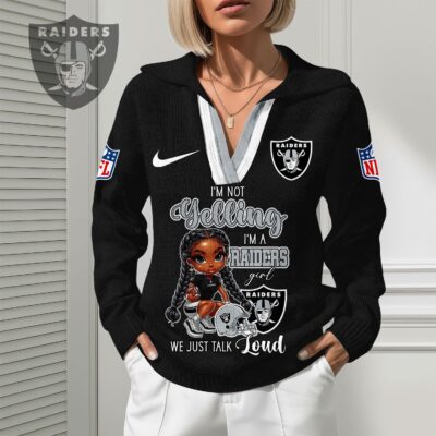 Las Vegas Raiders | Premium NFL Fan Classic Knit Pullover - M