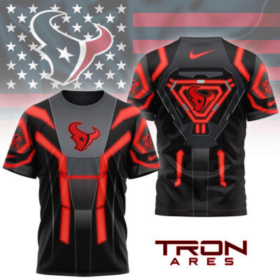 Houston Texans | Premium NFL Sci-Fi Tron Ares 3D Shirt
