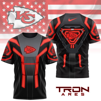 Kansas City Chiefs | Premium NFL Sci-Fi Tron Ares 3D Shirt