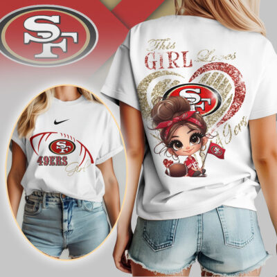 San Francisco 49ers | Premium NFL The Girl 3D Shirt