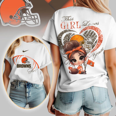 Cleveland Browns | Premium NFL The Girl 3D Shirt