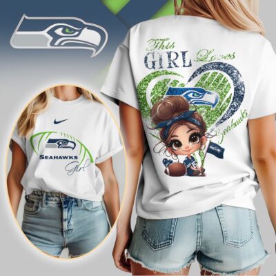 Seattle Seahawks | Premium NFL The Girl 3D Shirt