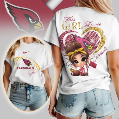 Arizona Cardinals | Premium NFL The Girl 3D Shirt