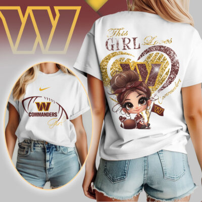 Washington Commanders | Premium NFL The Girl 3D Shirt