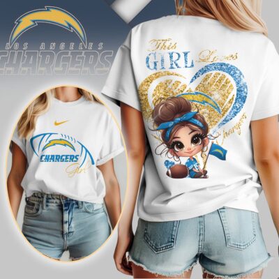 Los Angeles Chargers | Premium NFL The Girl 3D Shirt