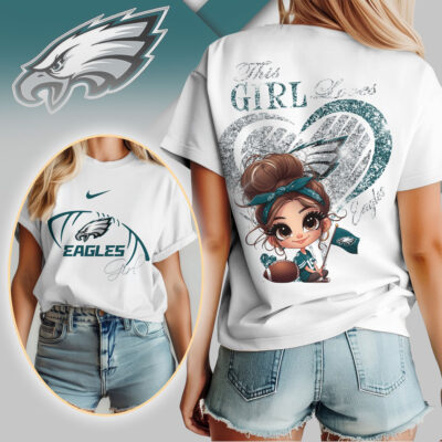 Philadelphia Eagles | Premium NFL The Girl 3D Shirt