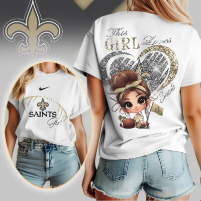 New Orleans Saints | Premium NFL The Girl 3D Shirt