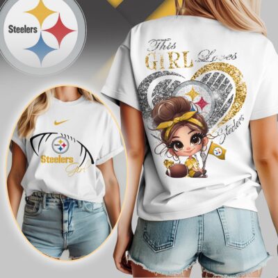 Pittsburgh Steelers | Premium NFL The Girl 3D Shirt