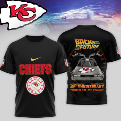Kansas City Chiefs | Premium NFL Back To The Future 40th Anniversary 3D Shirt