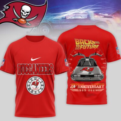 Tampa Bay Buccaneers | Premium NFL Back To The Future 40th Anniversary 3D Shirt