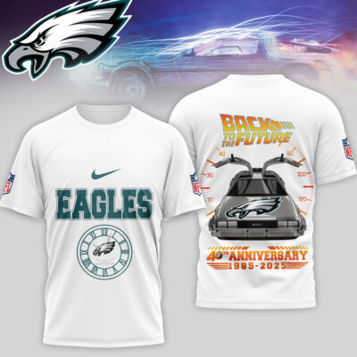 Philadelphia Eagles | Premium NFL Back To The Future 40th Anniversary 3D Shirt