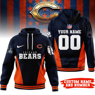 Chicago Bears | Premium NFL Personalized Fan Hoodie - XL