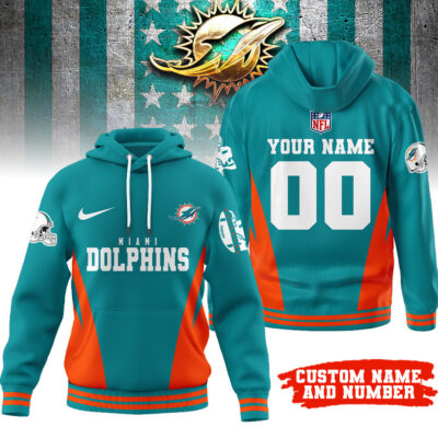 Miami Dolphins | Premium NFL Personalized Fan Hoodie - 4XL
