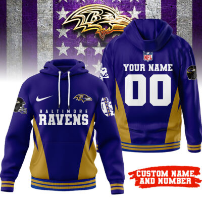 Baltimore Ravens | Premium NFL Personalized Fan Hoodie
