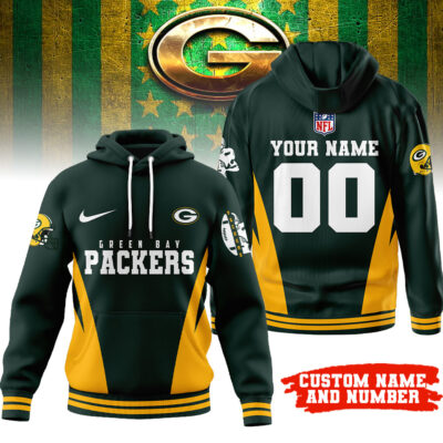 Green Bay Packers | Premium NFL Personalized Fan Hoodie - L