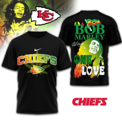 Kansas City Chiefs | Premium NFL Bob Marley One Love 3D Shirt