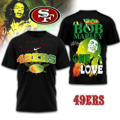 San Francisco 49ers | Premium NFL Bob Marley One Love 3D Shirt