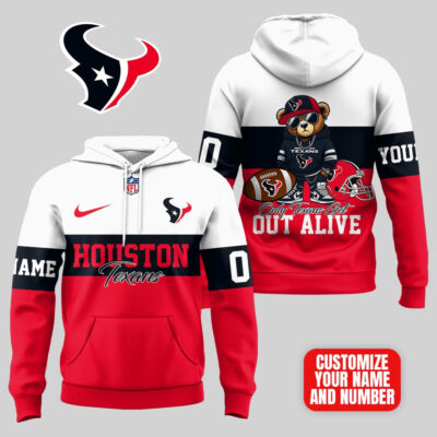 Houston Texans | Premium NFL Customizable Teddy Bear Hoodie - 2XL