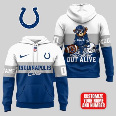 Indianapolis Colts | Premium NFL Customizable Teddy Bear Hoodie - 5XL