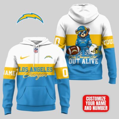 Los Angeles Chargers | Premium NFL Customizable Teddy Bear Hoodie