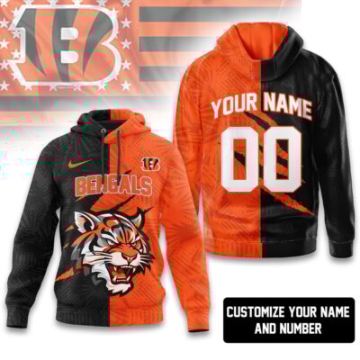 Cincinnati Bengals | Premium NFL Split Color Hoodie