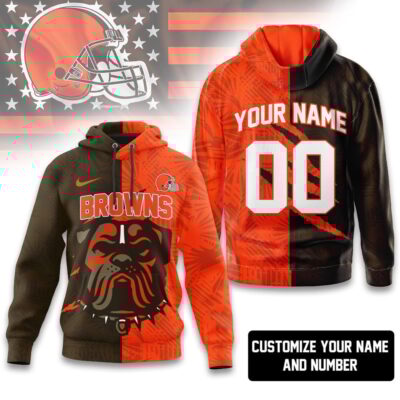 Cleveland Browns | Premium NFL Split Color Hoodie - 3XL