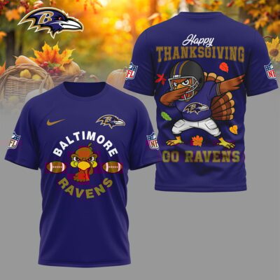 Baltimore Ravens | Premium NFL Turkey Game 3D Shirt