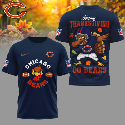 Chicago Bears | Premium NFL Turkey Game 3D Shirt