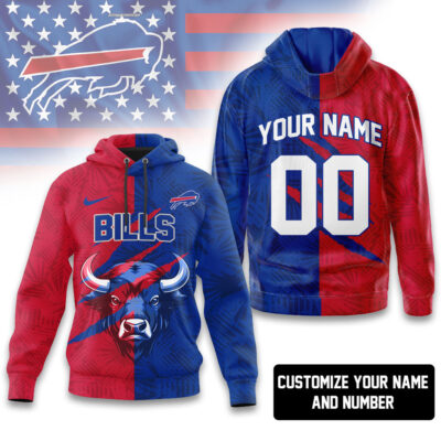 Buffalo Bills | Premium NFL Split Color Hoodie - 3XL